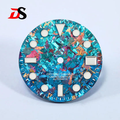 28.5mm Dial Crystal Titanium Text Dial Chaotic Texture BGW9 C3 Lume NH35 Movement