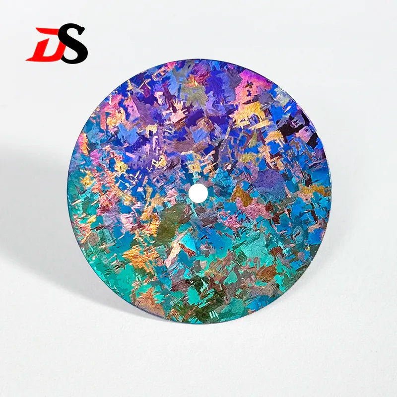 Sterile 28.5mm Ice Crystal Titanium Dial Blue Lume NH35 Movement