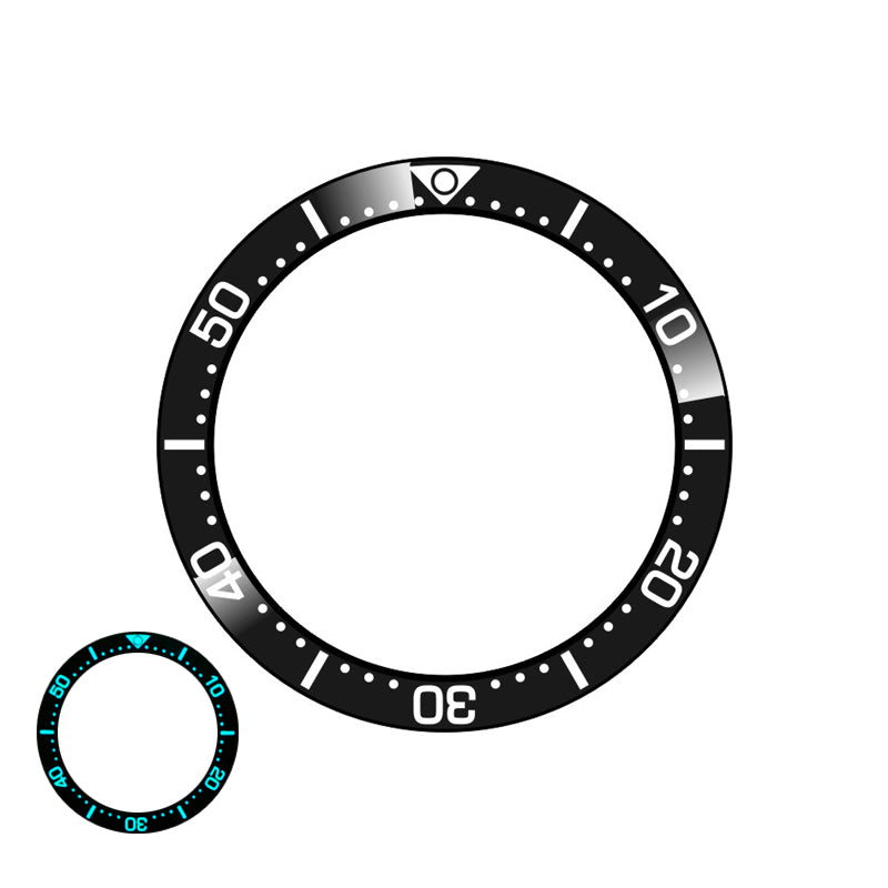 38*30.6mm Ceramic Bezel Ring Sapphire Insert