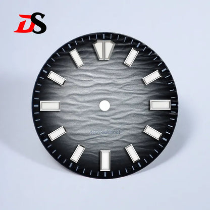 Gradient Wave Dial 28.5mm Blue Lume for NH35/NH38 Movement No Date