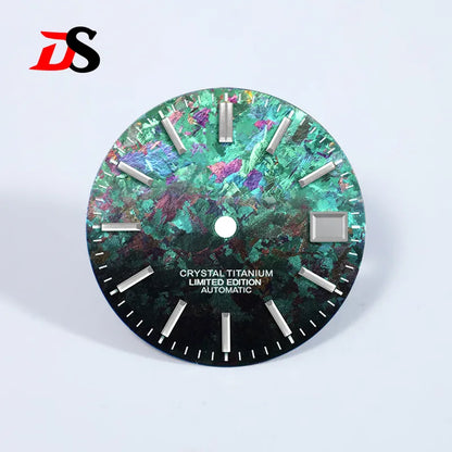 Ice Crystal Titanium Dial 28.5mm Dial No Lume NH35 Movement