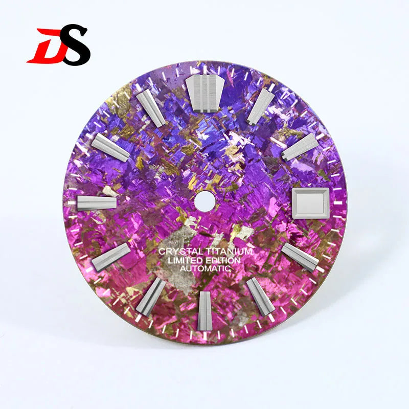 28.5mm Dial Crystal Titanium GS MOD Chaotic Texture No Lume NH35 Movement
