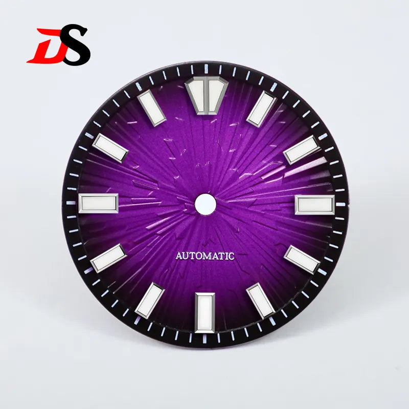 Gradient Grain 28.5mm Dial Blue Lume for NH35/NH38 Movement No Date