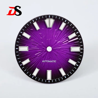 Gradient Grain 28.5mm Dial Blue Lume for NH35/NH38 Movement No Date