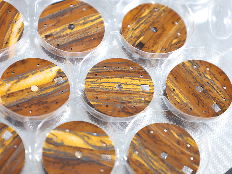 Natural Stone GMT-MASTER NH34 Iron Tiger's Eye S Mod GMT Dial Diving High Quality Blue Lume