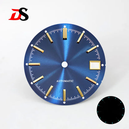 28.5mm Dia Blue Lume Sunburst Dial NH35 Movement