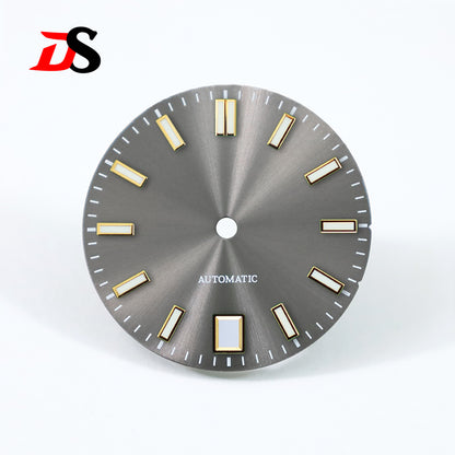 Sunburst Blue Lume Dial 6 O'clock NH35 28.5mm