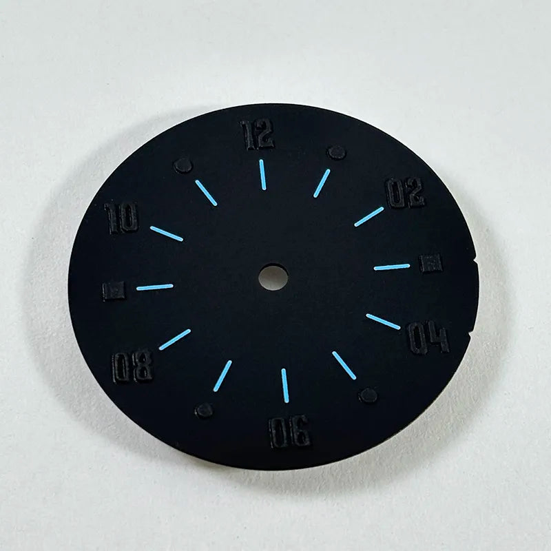 28.5mm Matte Dial Cockpit Instruments Pilot-inspired BGW9 NH38 NH35 ETA2824 SW200 Miyota 9015 Movement Black Lume