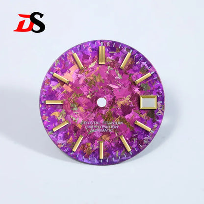 Ice Crystal Titanium Dial 28.5mm Dial No Lume NH35 Movement
