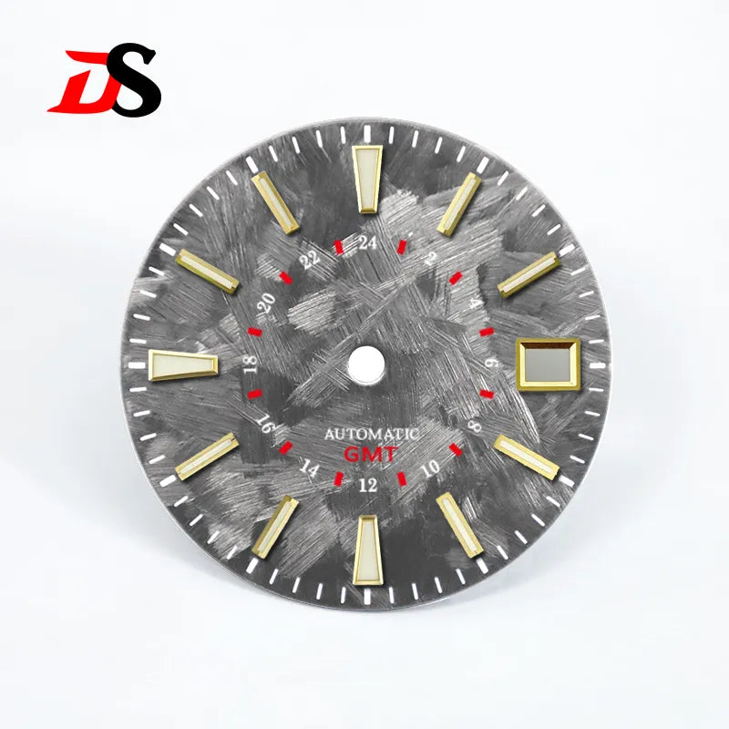 DS Sakura Red GMT Dial Blue Lume NH34GMT 28.5mm