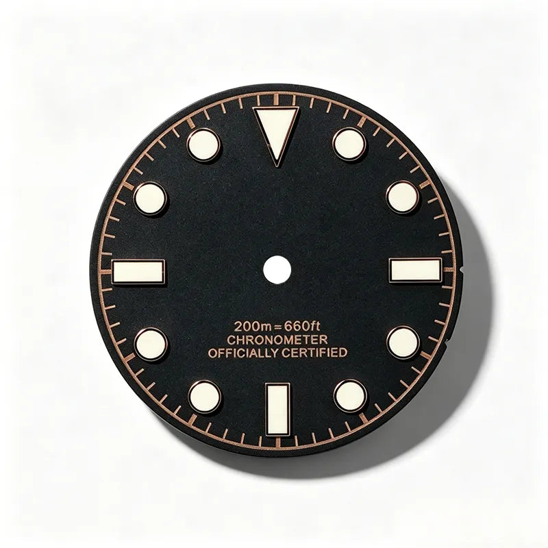 28.5mm Matte Dial Retro Tudo BGW9 C3 Lume for NH35 Movement