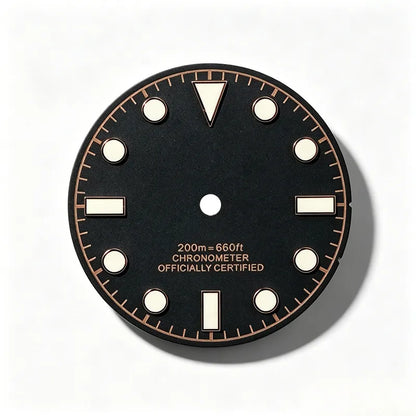 28.5mm Matte Dial Retro Tudo BGW9 C3 Lume for NH35 Movement