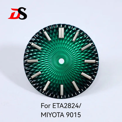 Pineapple Face Dial 28.5mm Dial No Lume Suitable for NH35 NH38 ETA2824/MIYOTA 9015 Movement No Date