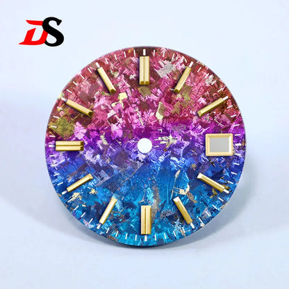 Gradient Blue Purple Dial Crystal Titanium Texture 28.5mm NO Lume NH35 Movement