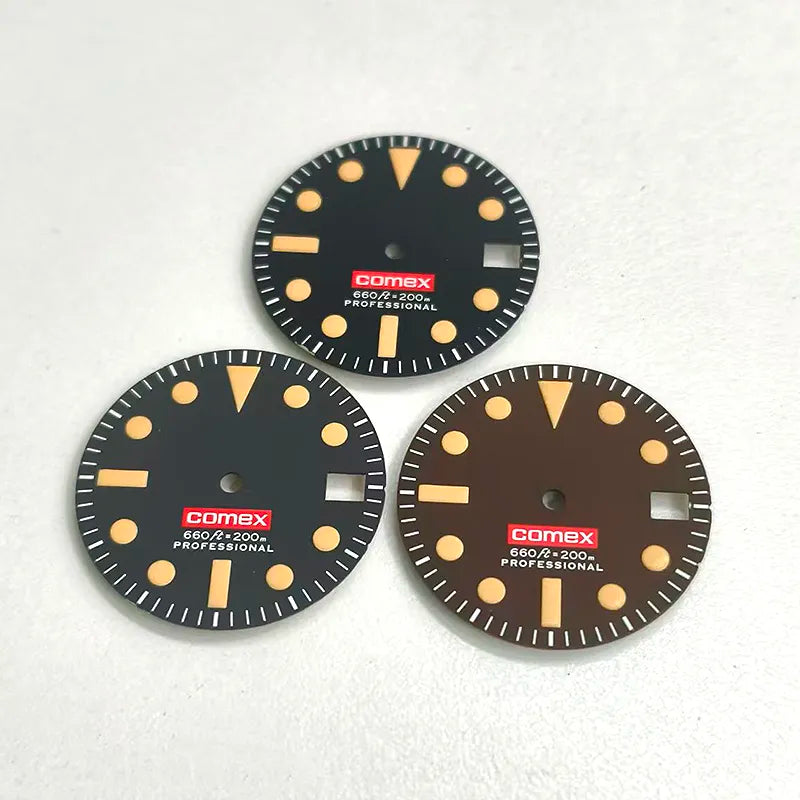28.5mm Retro Dial NH35 Movement Modified Green Lume – DSWATCH