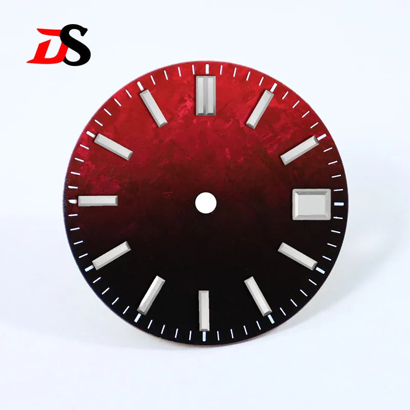 28.5mm Dial Grey Crystal Titanium Texture NO Lume NH35 Movement