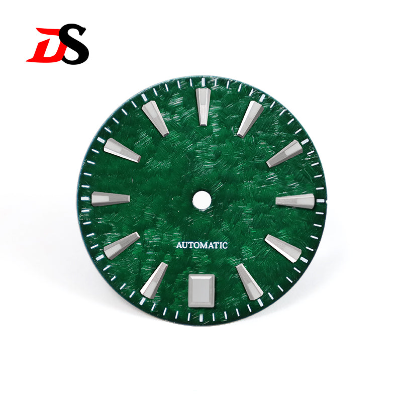 62GS 6 O'clock Date Dial Cherry Minute Mark NH35 Blue Lume Sakura Spring Light-green 28.5mm for SKX007 GS