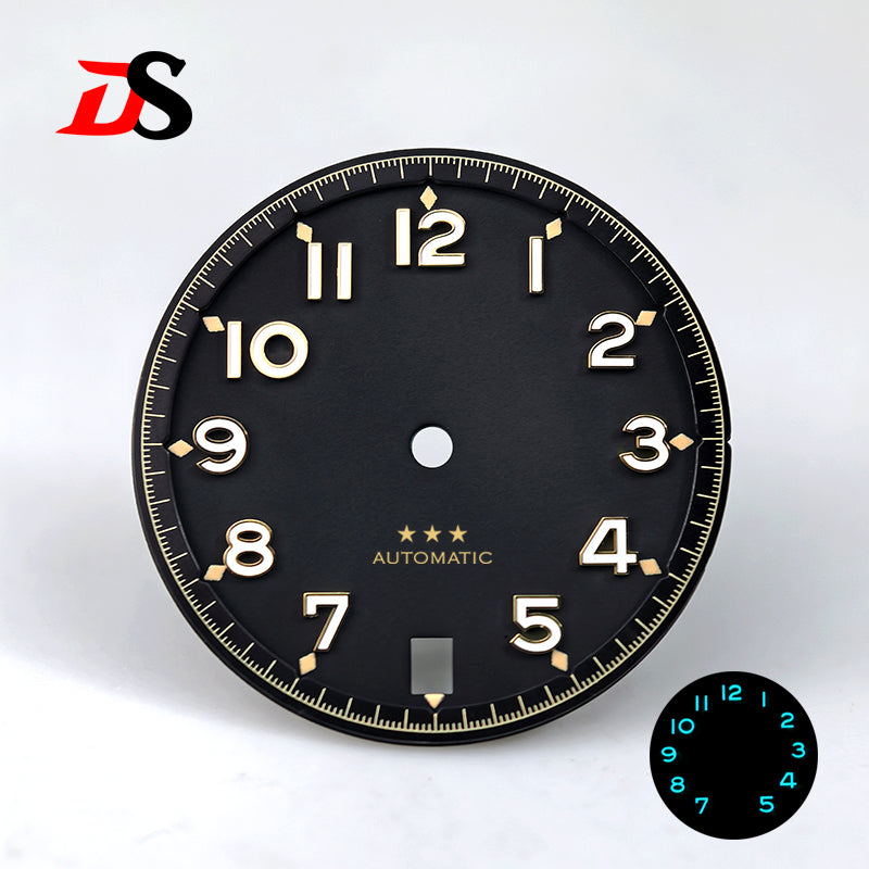 Presell-Foregoer Dial Blue Lume 28.5mm Number NH35 Dial Five-pointed Star