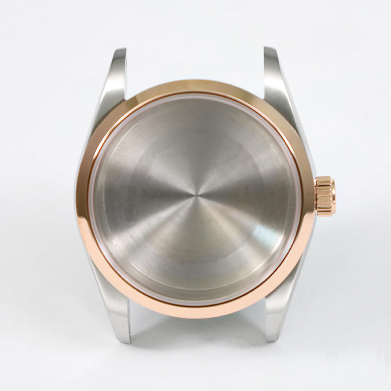 PVD Gold Rose gold 36mm Oyster Case Glass Sapphire AR Coating High Quality NH35/NH36