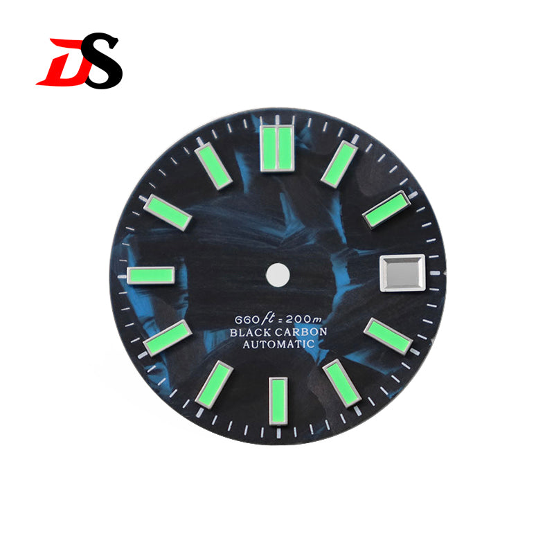 Color Lume Index Carbon Fiber Dial 28.5mm