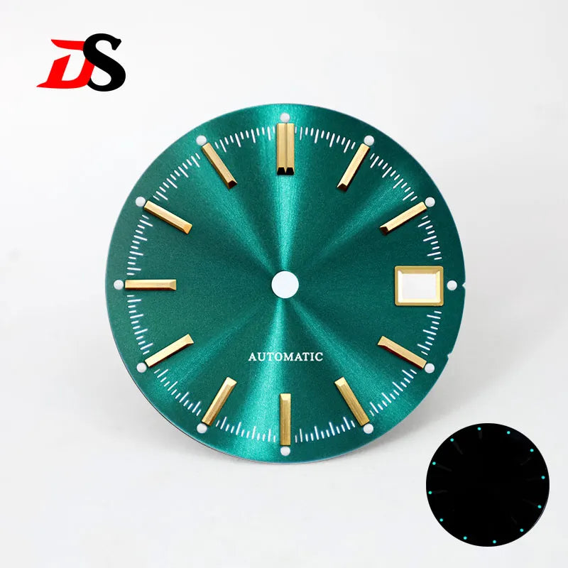 28.5mm Dia Blue Lume Sunburst Dial NH35 Movement