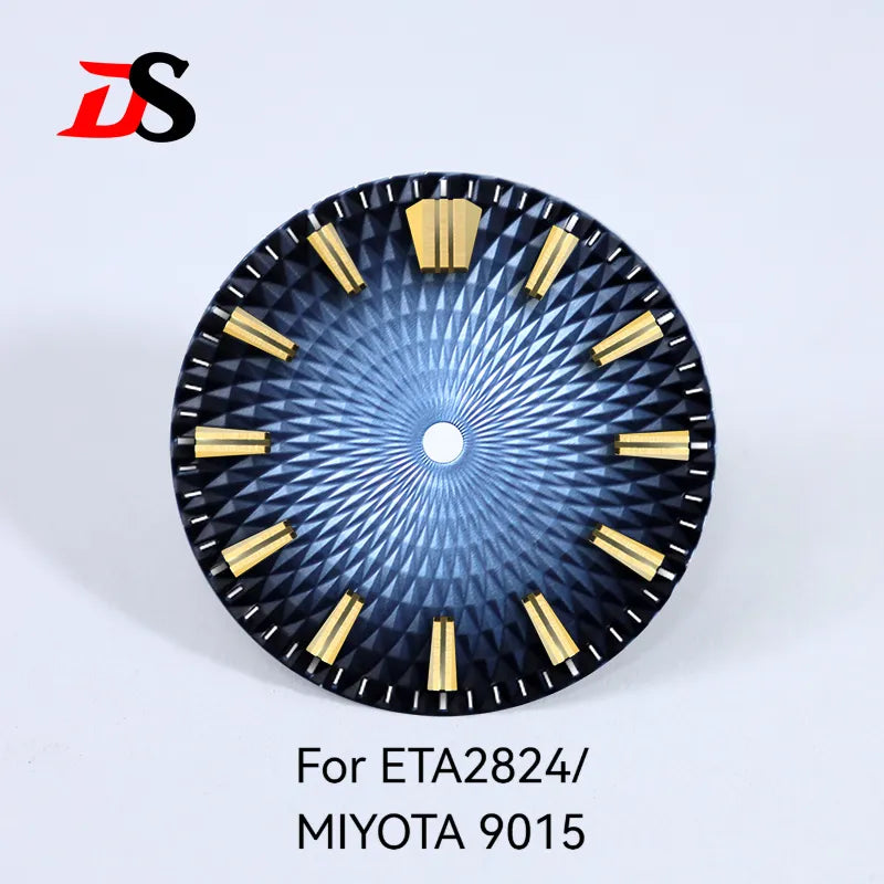 Pineapple Face Dial GS Diamond Pattern 28.5mm Dial No Lume Suitable for NH35 NH38 ETA2824/MIYOTA 9015 Movement No Date