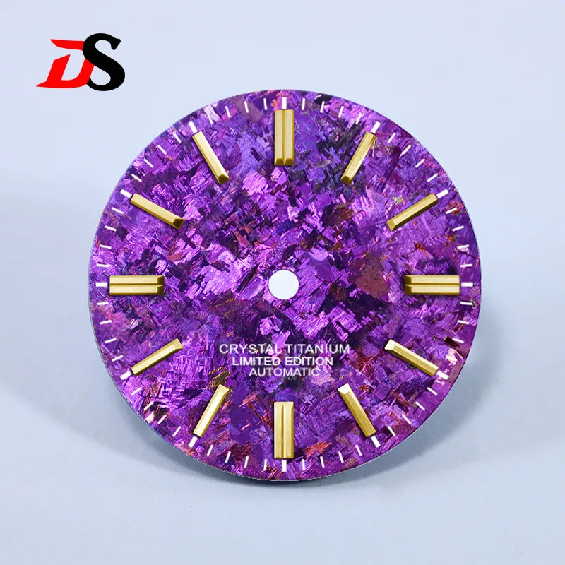 Ice Crystal Titanium 28.5mm Dial No Lume NH35 Movement No Date Dial