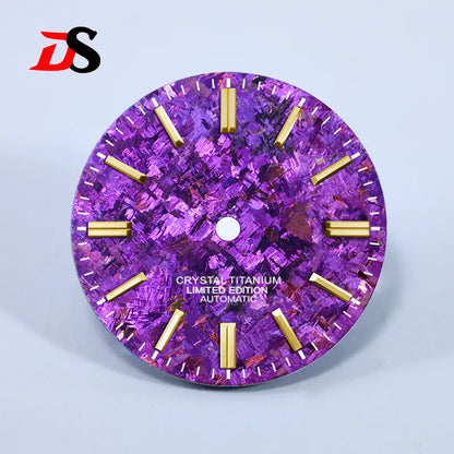 Ice Crystal Titanium 28.5mm Dial No Lume NH35 Movement No Date Dial