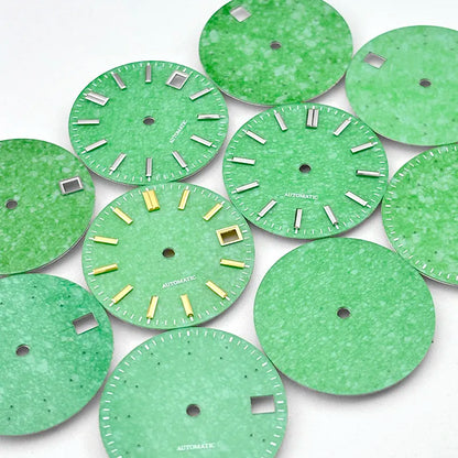 Malay Jade Stone Dial High Quality Blank No Date NH38 Movement Natural