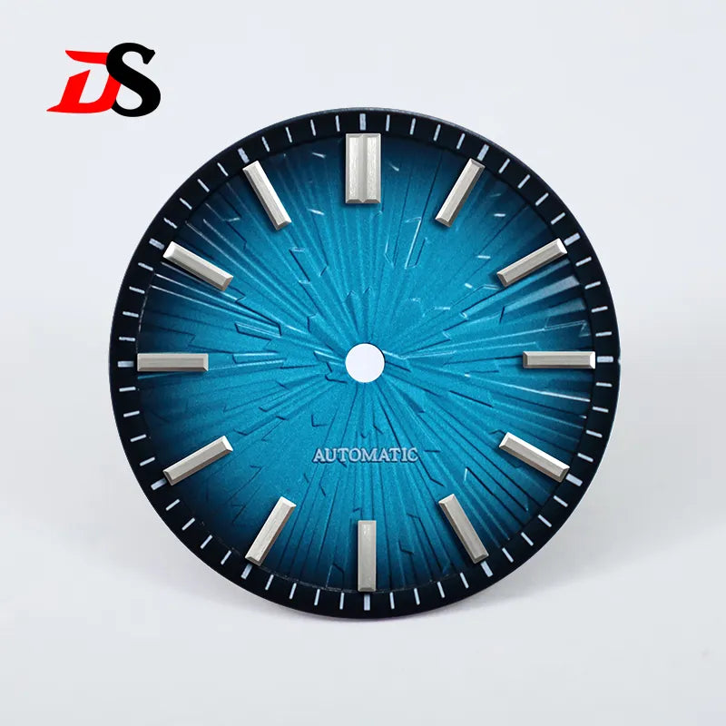 Gradient 28.5mm Wood Grain Dial No Lume for NH35/NH38 Movement 3 O'clock Date/no Date
