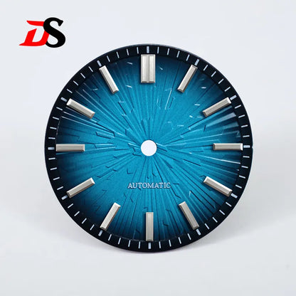 Gradient 28.5mm Wood Grain Dial No Lume for NH35/NH38 Movement 3 O'clock Date/no Date