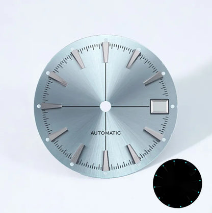 Sunburst Date Dial Green Lume NH35 movement