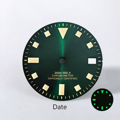 Vintage dial no date NH34 50 layers lume