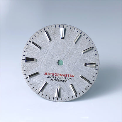 No Date Natural Gray Meteorite Dial NH35NH36 28.5mm