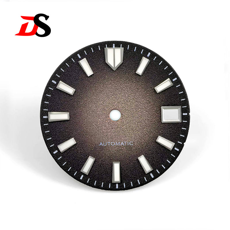 Spark Texture Pattern Blue lume Date 28.5mm NH35 Dial