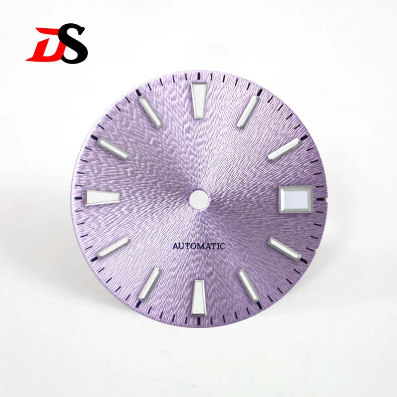 28.5mm Invisible Texture Sunburst GS Blue Lume NH35 Movement Multiple Colors