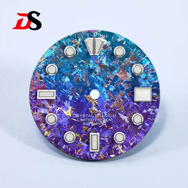 28.5mm Dial Crystal Titanium Text Dial Chaotic Texture BGW9 C3 Lume NH35 Movement