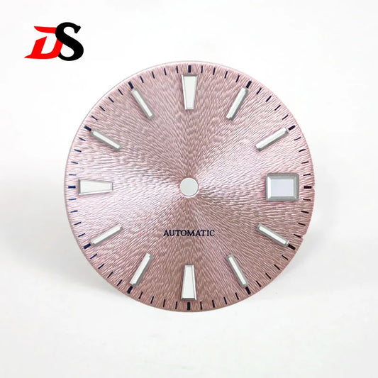 28.5mm Invisible Texture Sunburst GS Blue Lume NH35 Movement Multiple Colors