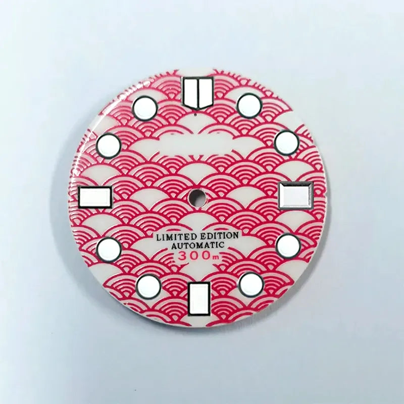 Wave Dial Refit 28.5mm NH35 Movement BGW9 C3 Lume