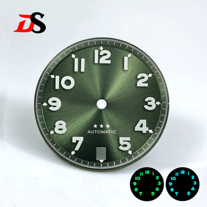 Forerunner Dial Blue Lume 28.5mm Number NH35 Dial White Five-pointed Star