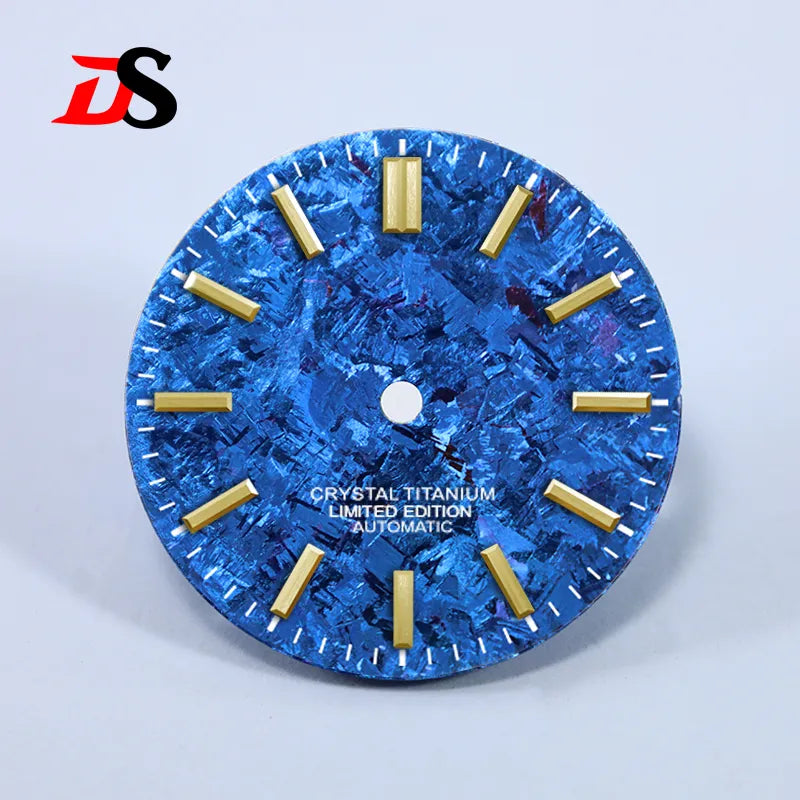 28.5mm Dial Ice Crystal Titanium Dial No Lume NH35 Movement No Date Dial