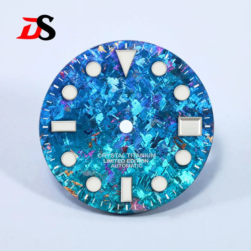 28.5mm Dial Crystal Titanium Text Dial Chaotic Texture BGW9 C3 Lume NH35 Movement