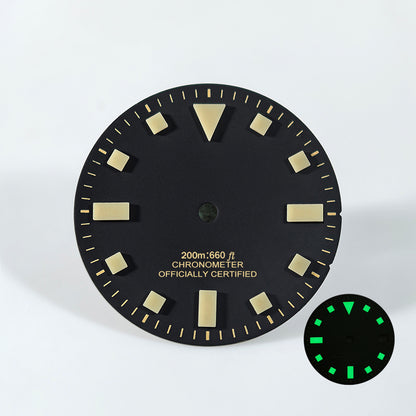 Vintage dial no date NH34 50 layers lume