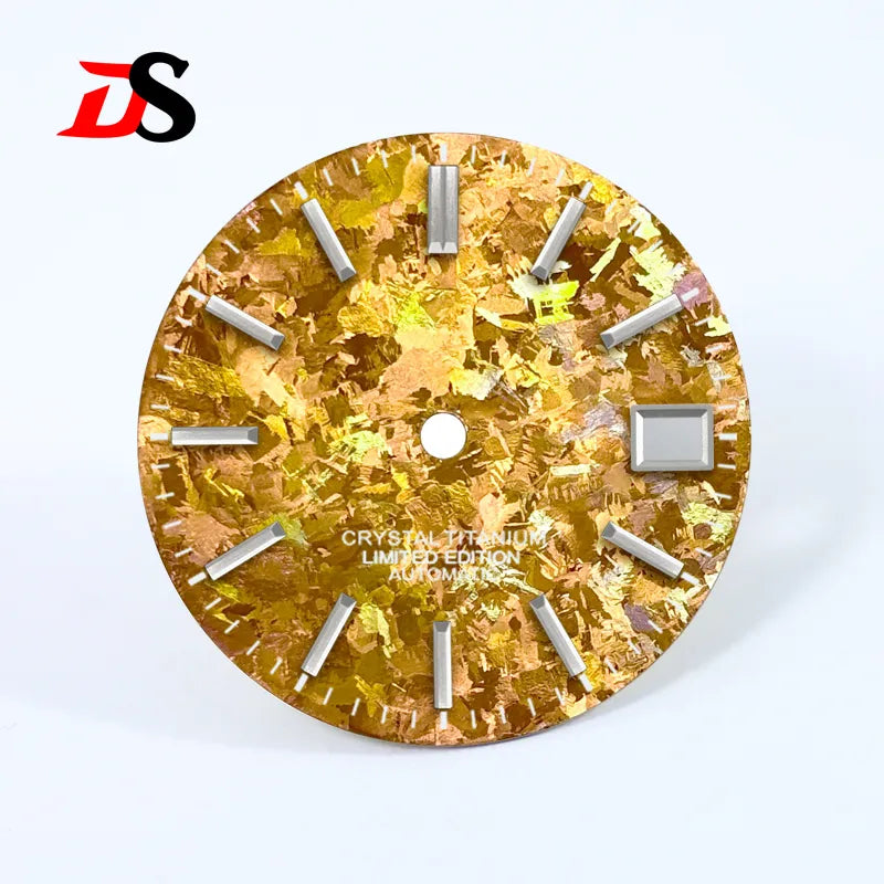 Ice Crystal Titanium Dial 28.5mm Dial No Lume NH35 Movement