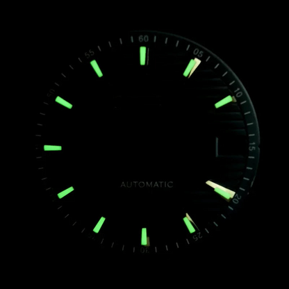 Broken Gold Carbon Dial BGW9 C3 Lume Gold Index Fit NH35 NH36 Movement  28.5mm