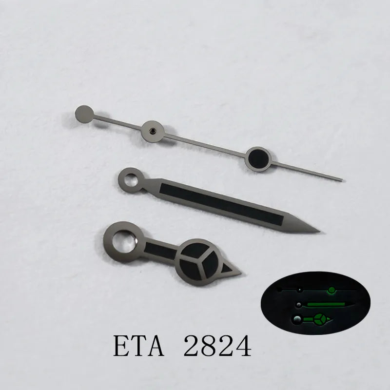 Pointer Mercedes Watch Hand Suitable for ETA 2824/8215/8213 Mechanical Watch Modified Blue Lume Watch Accessories
