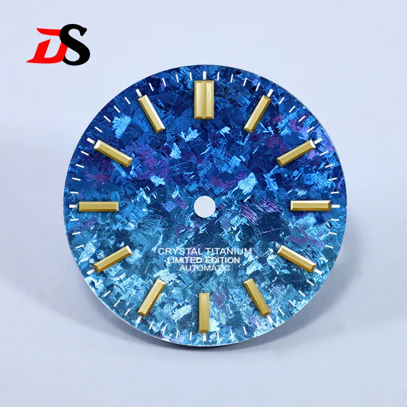 28.5mm Dial Ice Crystal Titanium Dial No Lume NH35 Movement No Date Dial