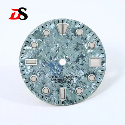 28.5mm Dial Crystal Titanium Text Dial Chaotic Texture BGW9 C3 Lume NH35 Movement