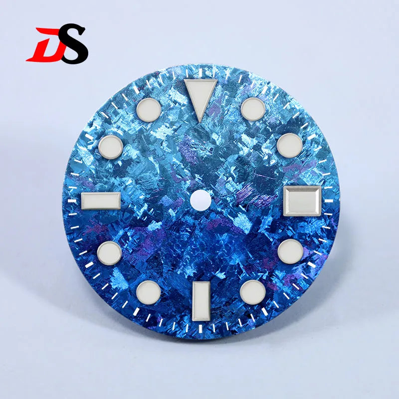 Crystal Titanium Text Dial Chaotic Texture BGW9 C3 Lume NH35 Movement 28.5mm Dial