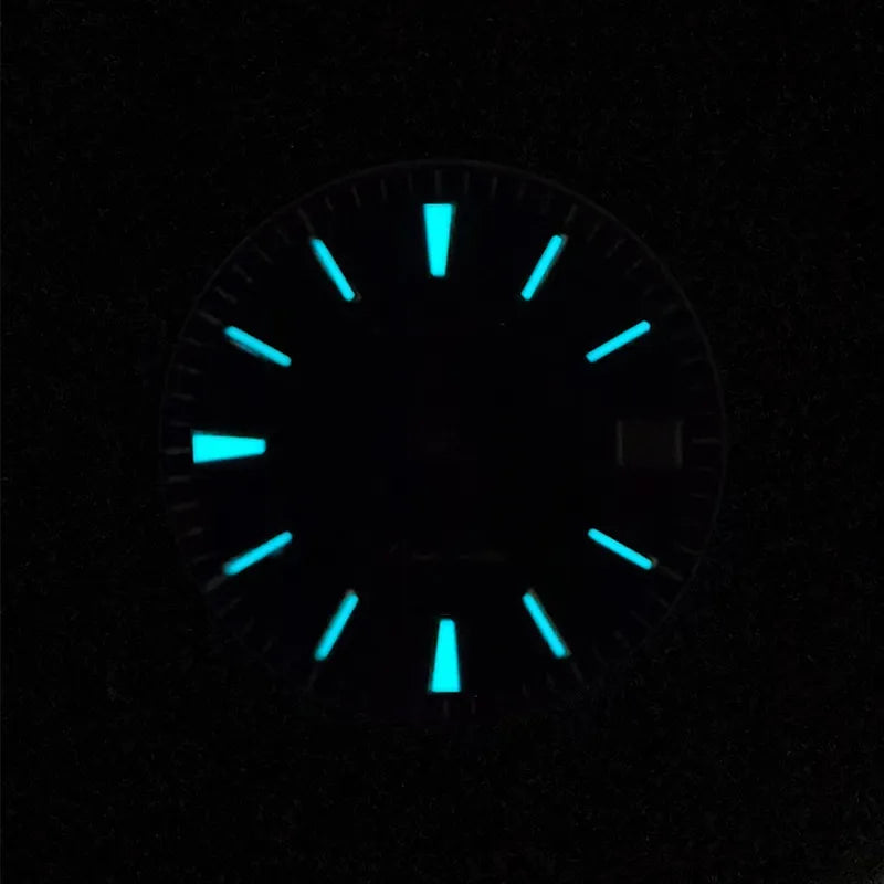 28.5mm Blue Starry Sky Dial Blue Lume for NH35 Movement Blue Sand Stone